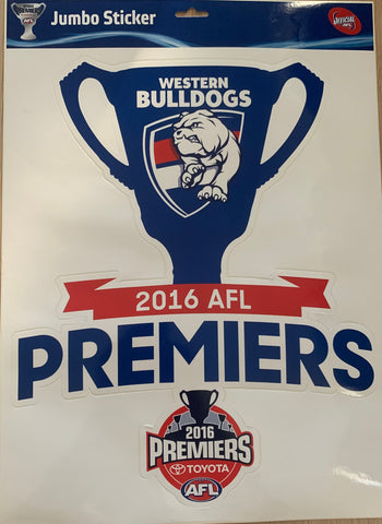 2016 Western Bulldogs Large Premiers Sticker