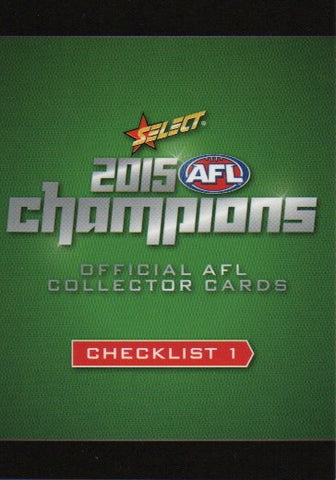 2015 AFL Champions-Common Team Sets