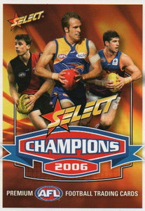 2006 AFL Champions Common Team Base Sets - Choose your team