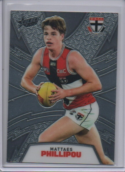 Select AFL Footy Stars 2024 Luminous  Thunderbolt Refractor Mattaes Phillipou 