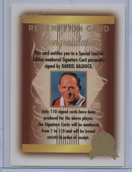 Darrel Baldock Signature Redemption