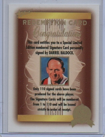 Darrel Baldock Signature Redemption