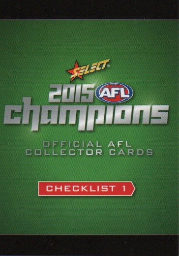 2015 AFL Champions-Common Team Sets