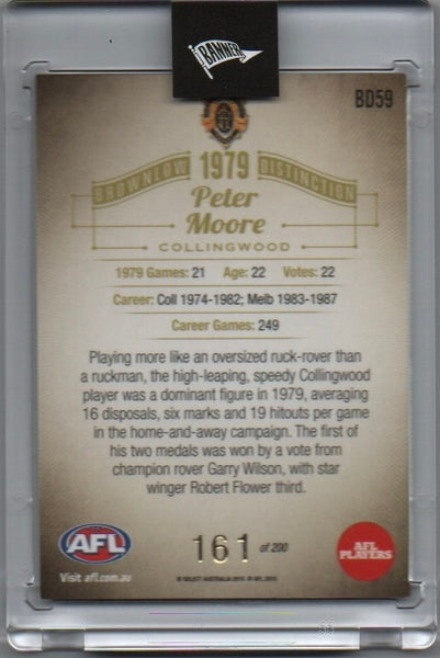 Brownlow Distinction - Peter Moore