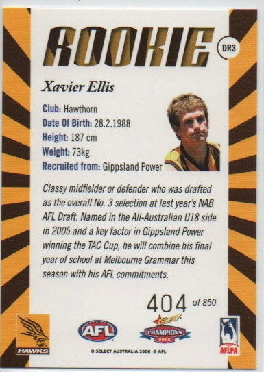 Xavier Ellis - Draft Rookie